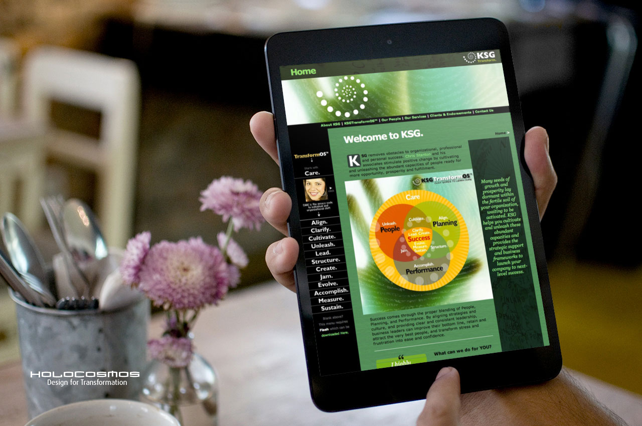 KSG-Transform-Home-Web-Design-iPad-by-Holocosmos