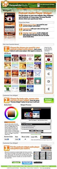 Personal Life Media Widget Maker