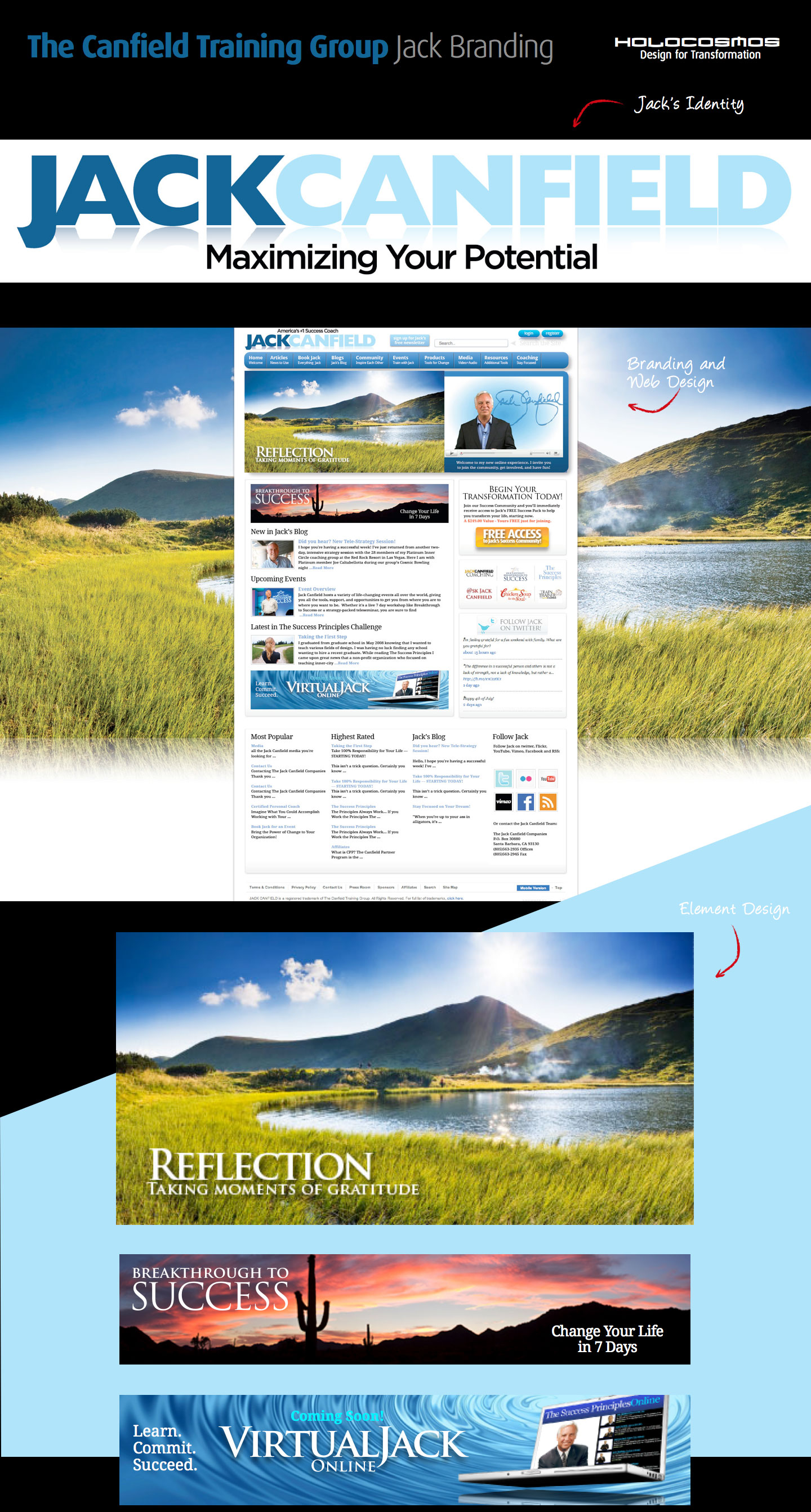 Jack Canfield Corporate Branding by HoloCosmos